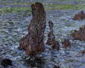 克劳德 莫奈 : The 'Pyramids' at Port-Coton